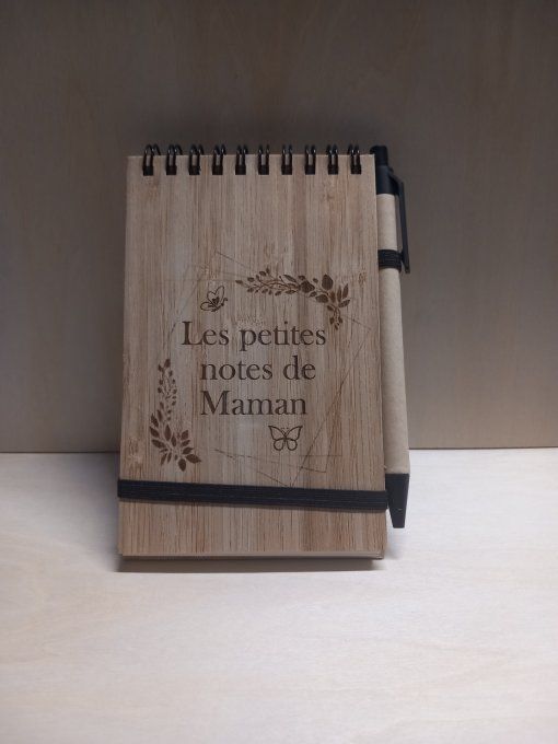 Gravure sur bloc note A5
