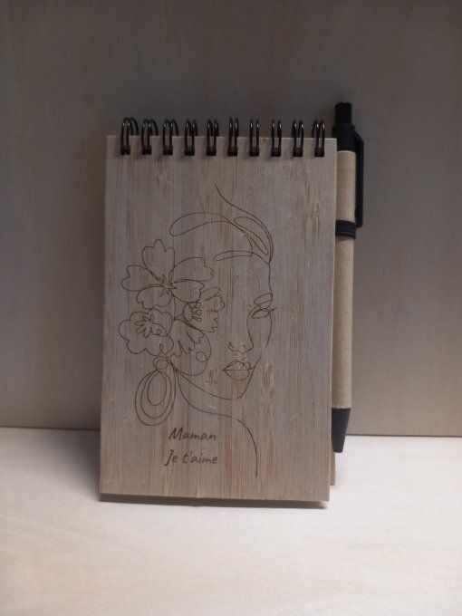Gravure sur bloc note A5