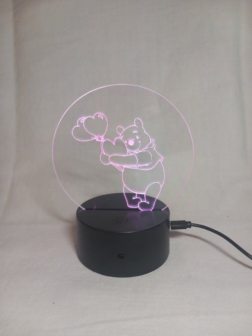Gravure sur lampe