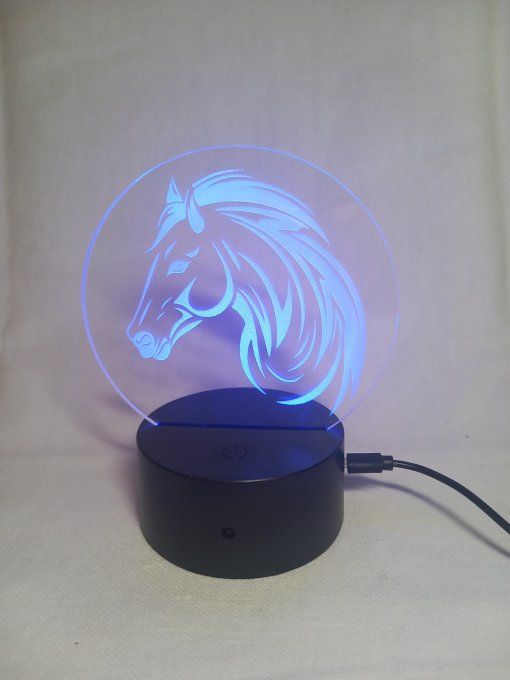 Gravure sur lampe