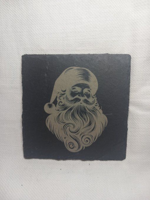 Gravure sur dessous de verre - Ardoise rond - Copie