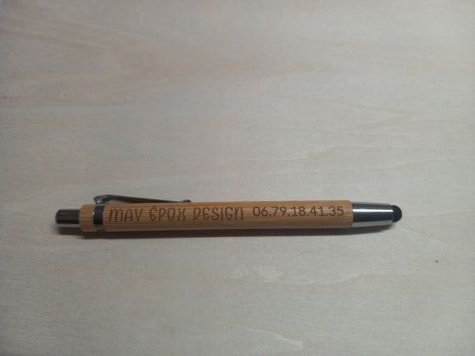 Gravure sur stylo - Bamboo